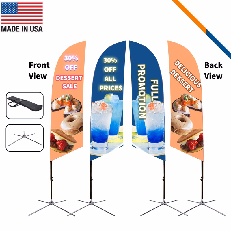 9' Nightshade Double-Sided Angle Flag