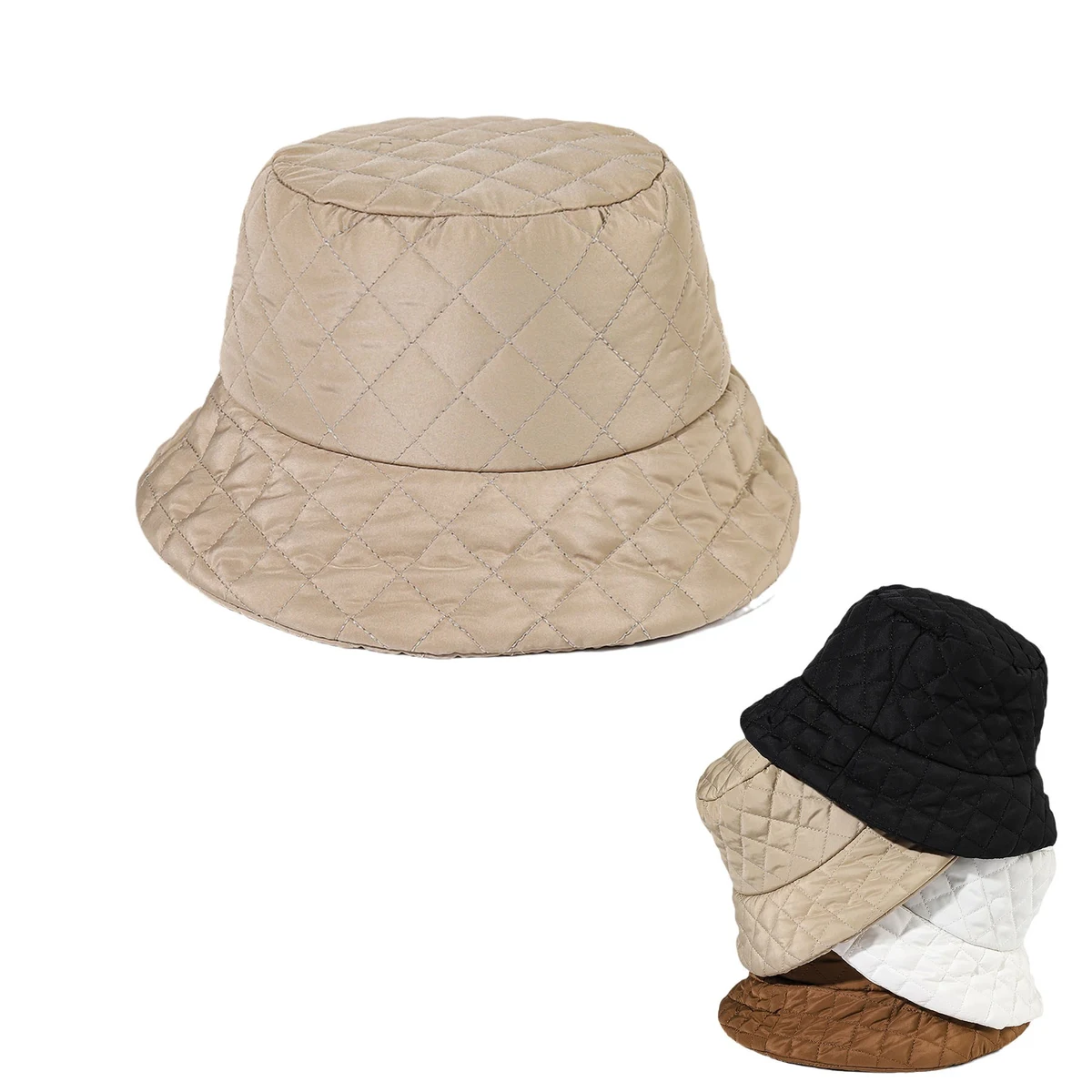 Warm Quilted Bucket Hat For Autumn/Winter 1