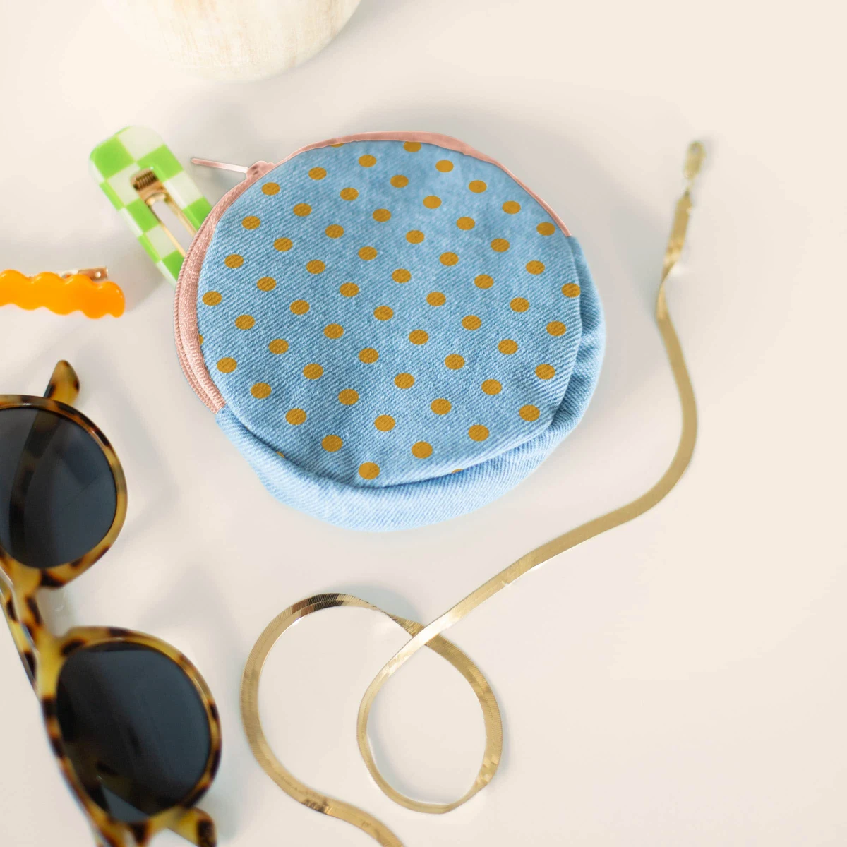 DIME PIECE POUCH - DENIM 1