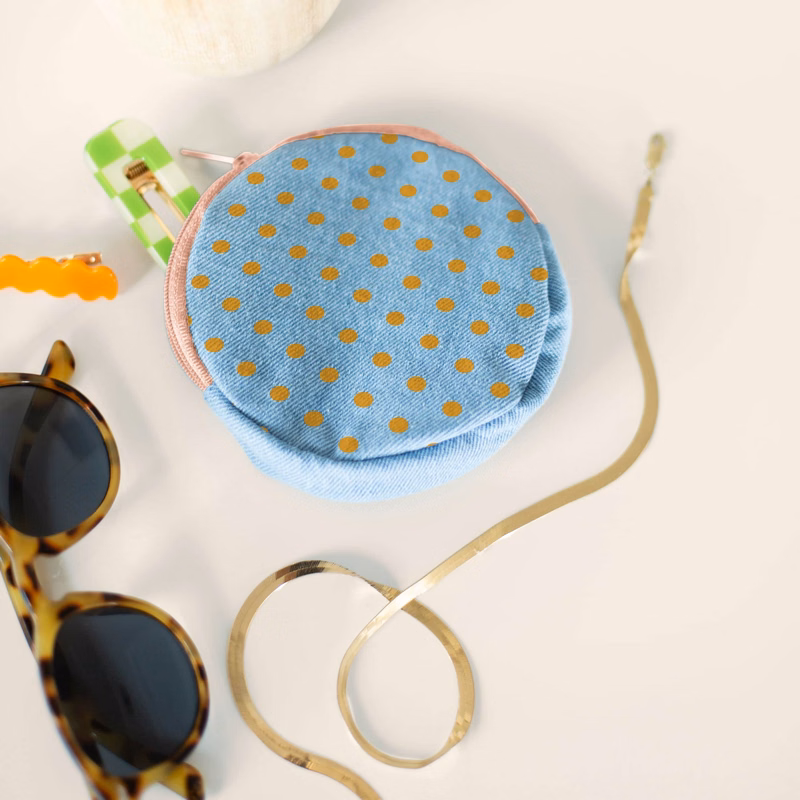 DIME PIECE POUCH - DENIM