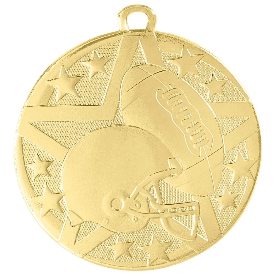 2" Bronze Superstar Football Medal 1