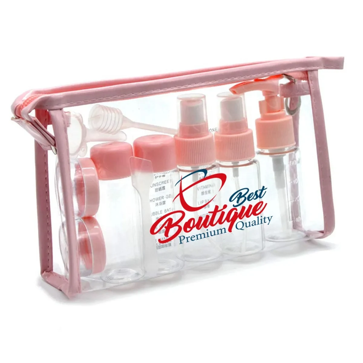 11 Pack Leak Proof Portable Empty Plastic Travel Bottles Kit 1