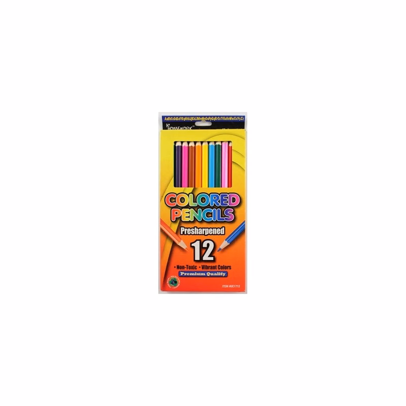 Colored Pencils - 12 Count Pre-Sharpened