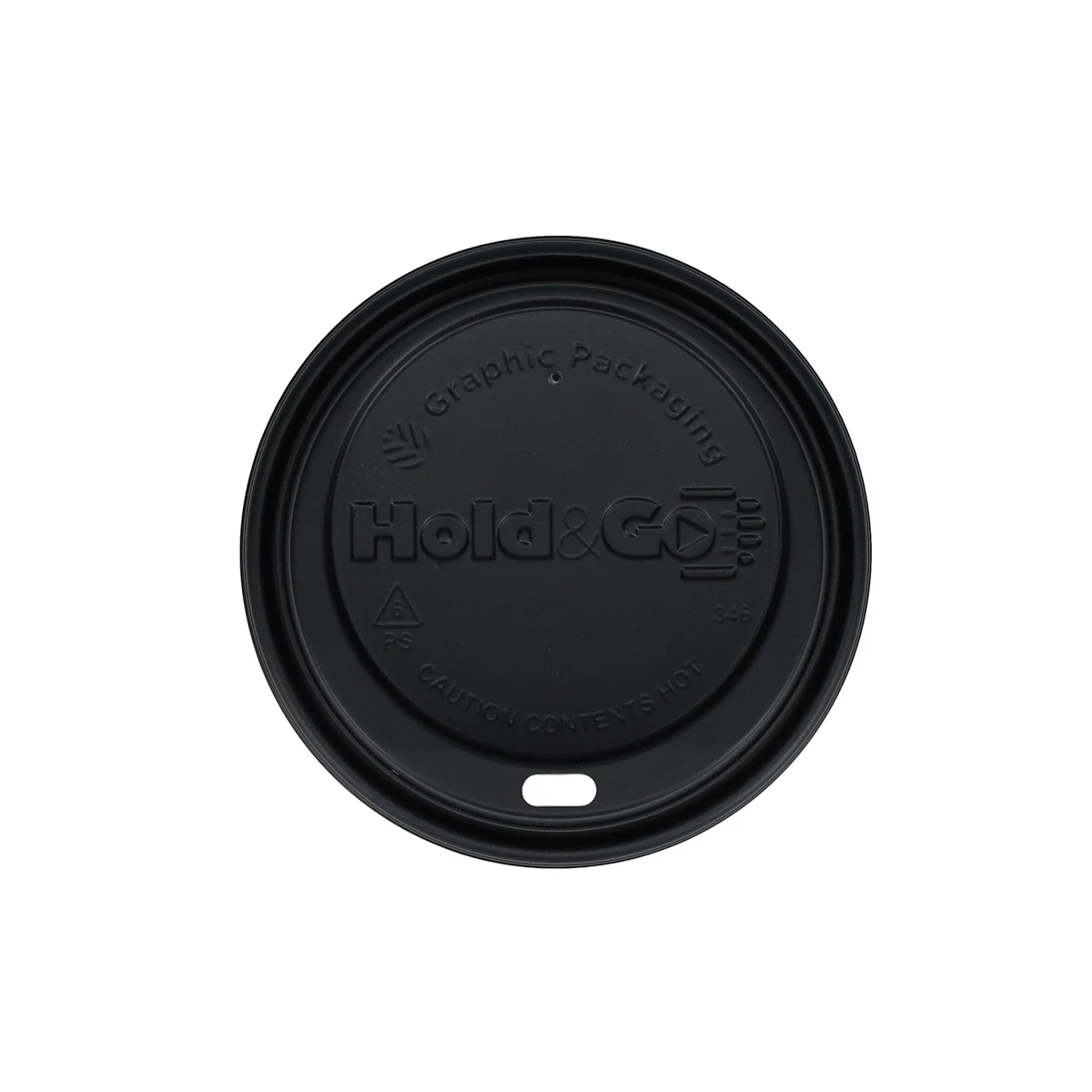 12/16/20 oz Paper Cup Insulated Domed Lid Black 1