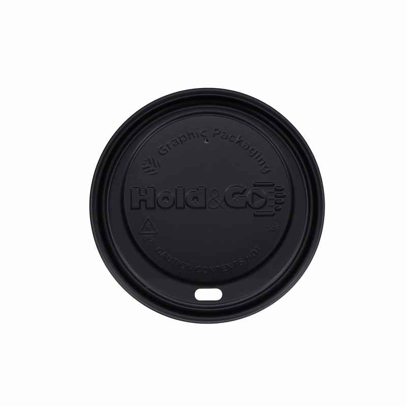 12/16/20 oz Paper Cup Insulated Domed Lid Black