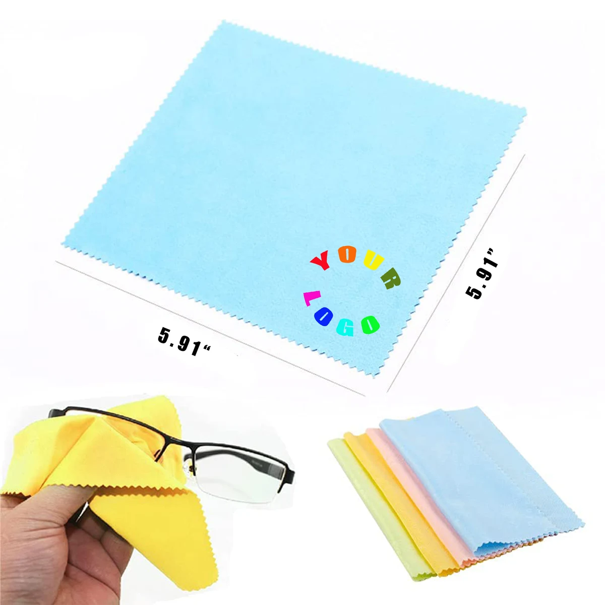6" x 6" Vivid Full Color Best Quality MicroFiber Cloth 1