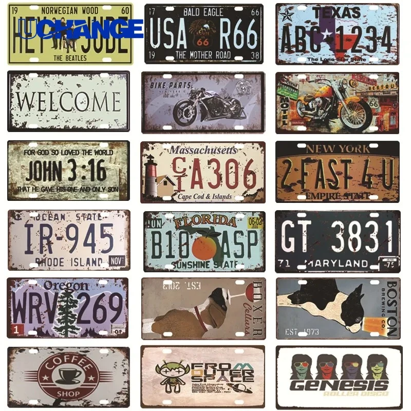 Embossed Metal License Plate Custom Display for Vehicles 1