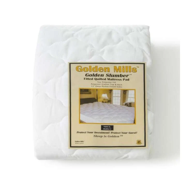 Golden Slumber Deluxe Quilted Mattress Pad Dual King 1