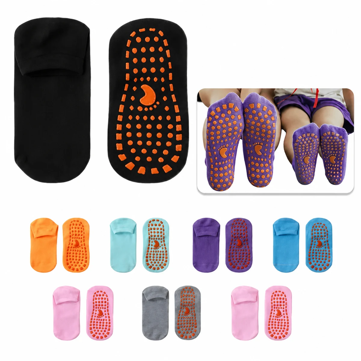Non-Slip Ankle Trampoline Socks 1