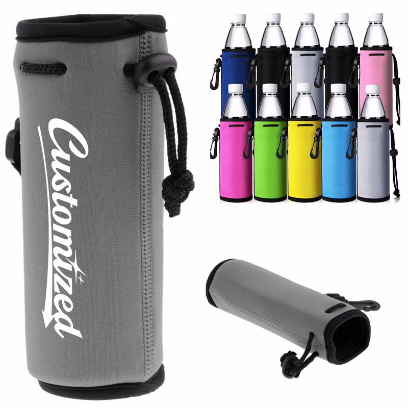 Neoprene Insulated Water Bottle Holder Sleeve with Clip