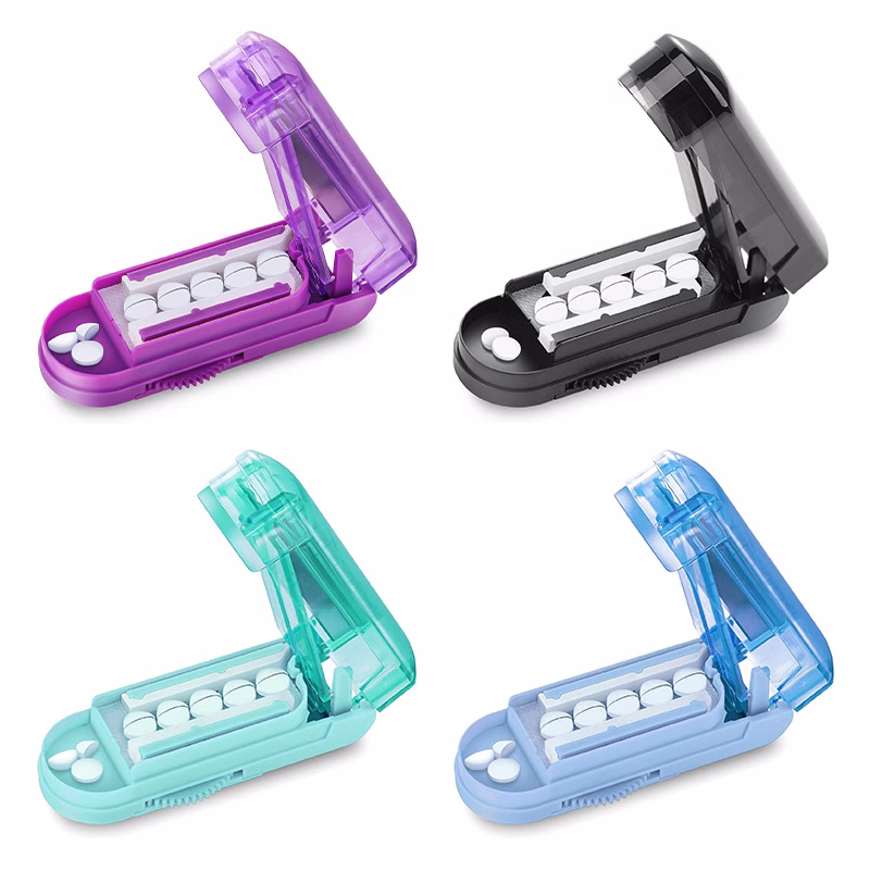 Portable Adjustable Multiple-Pill Splitter Cutter