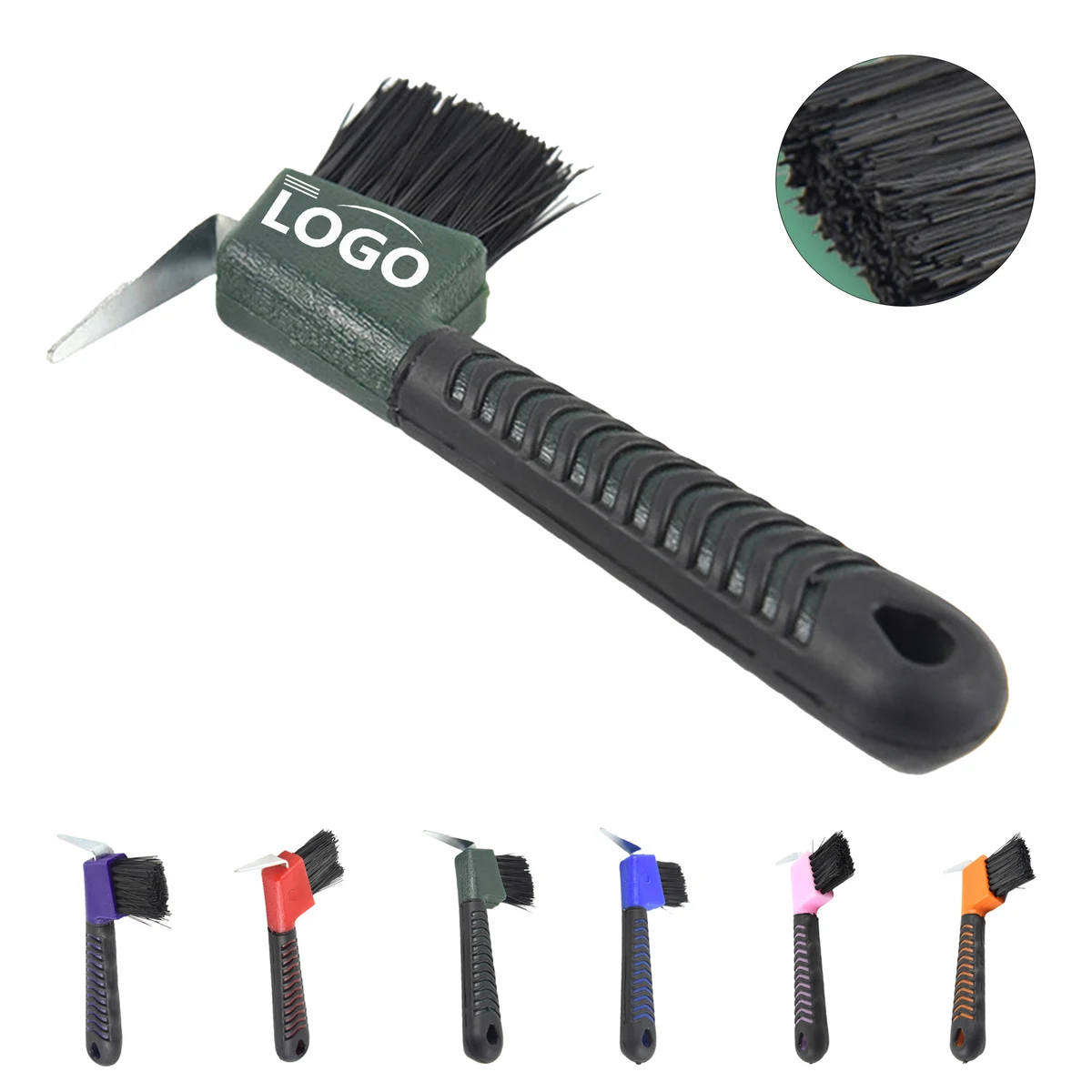 Horse Hoof Cleaning Brush with Hook 1