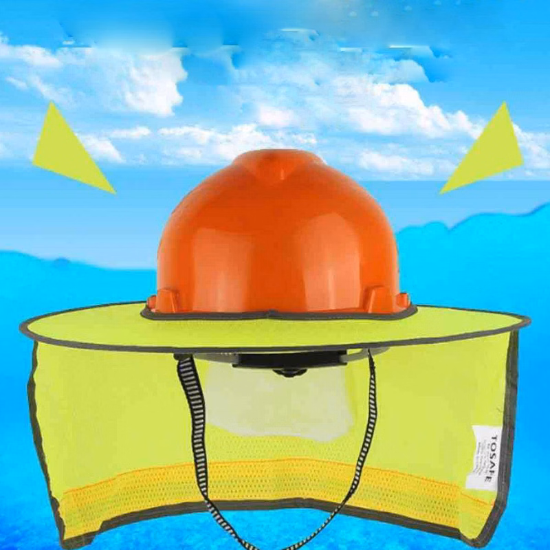 Summer Safety Helmet Fluorescent Reflective Sunshade