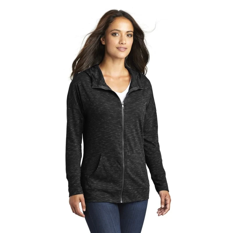 District Women's Medal Full-Zip Hoodie., custom hoodie or sweatshirt with logo imprint 1