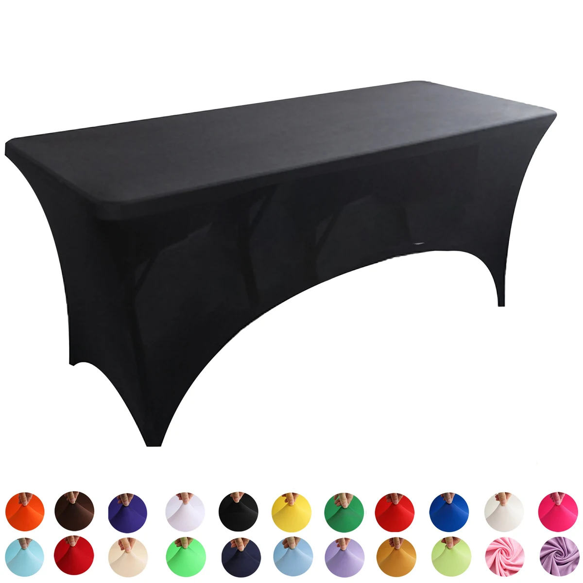Full Color Premium 6' Dye Sublimation Stretch Table Cover 1
