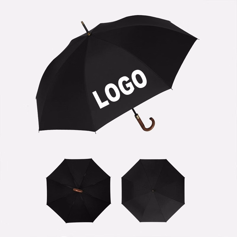 Custom Large Windproof Stick Umbrella