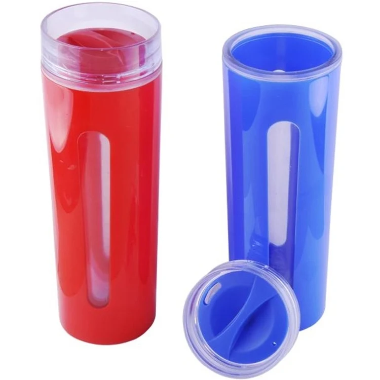 14 oz Double Plastic Mug and Screw-On Lid 1