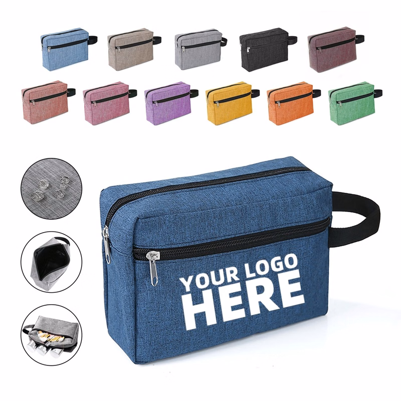 Portable Cosmetic Bag With Handle