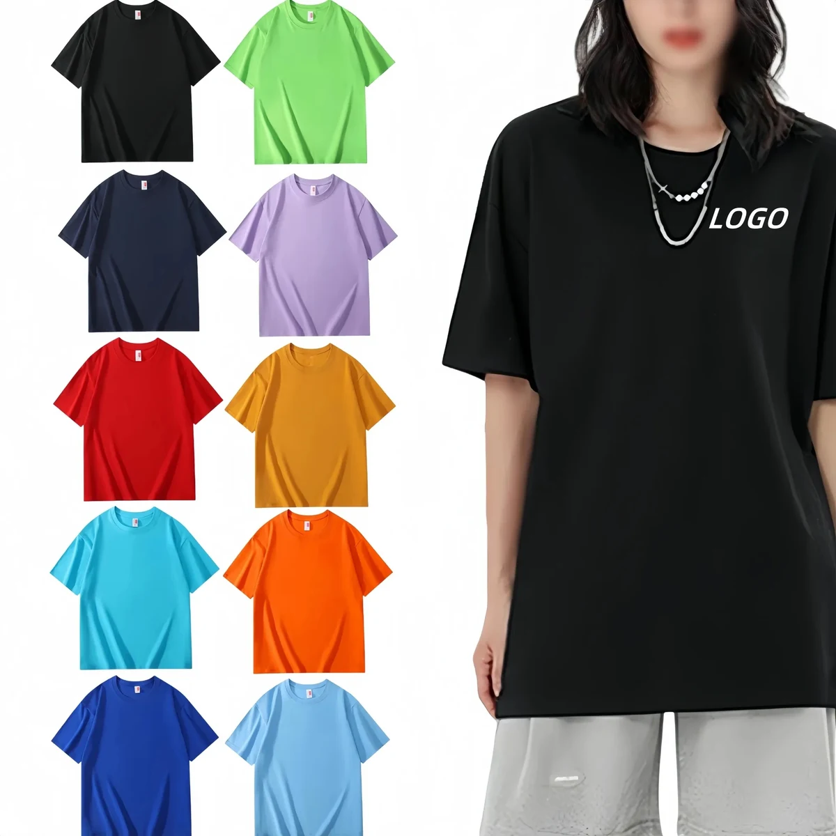 0.49-pound 100% pure cotton T-shirt 1