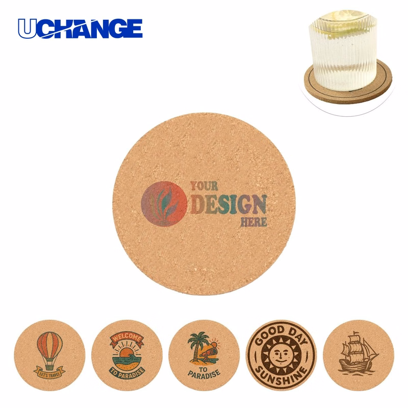 Wood Coaster for Heat Insulation and Drink Placement