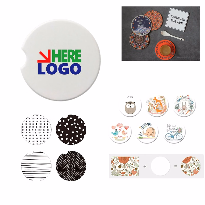 Absorbent Stone Car Coasters MOQ100