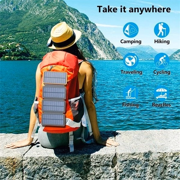 Outdoors Charger With Four Solar Panels-20000mAh