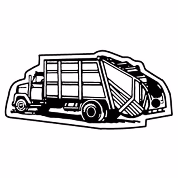 Trash Truck 6 Key Tag - Spot Color
