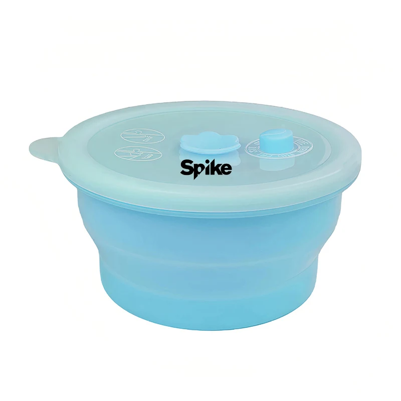 17oz Round Collapsible Silicone Food Container 1