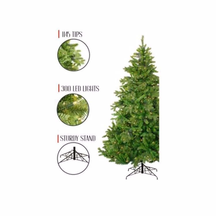 Artificial Christmas Trees - Pre-Lit Salem Pine 6'