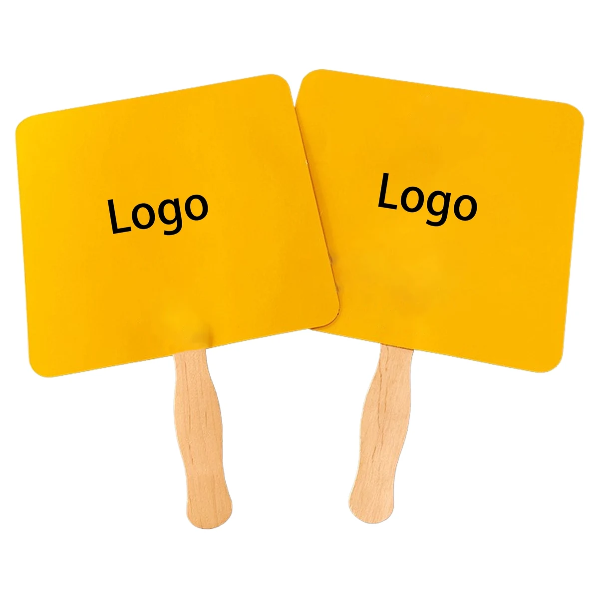 2 Sides Square Shape Single Hand Fan 1