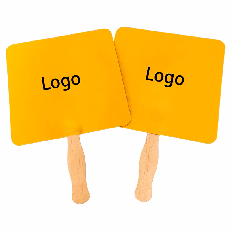 2 Sides Square Shape Single Hand Fan
