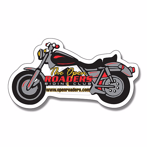 Magnet - Motorcycle Shape (4.25x2.25) - 25 Mil.