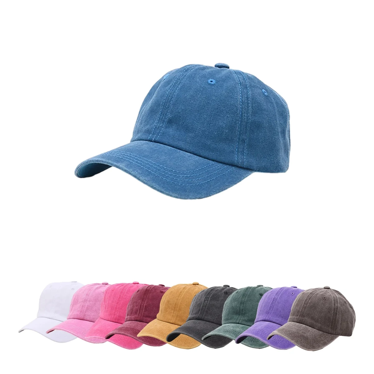 Versatile Casual Denim Baseball Cap Sun Hat 1