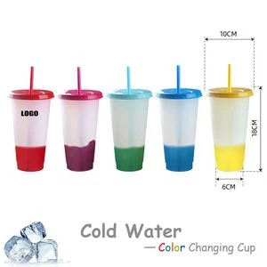 Handy 710ml Clear Plastic Color Changing Cup 1