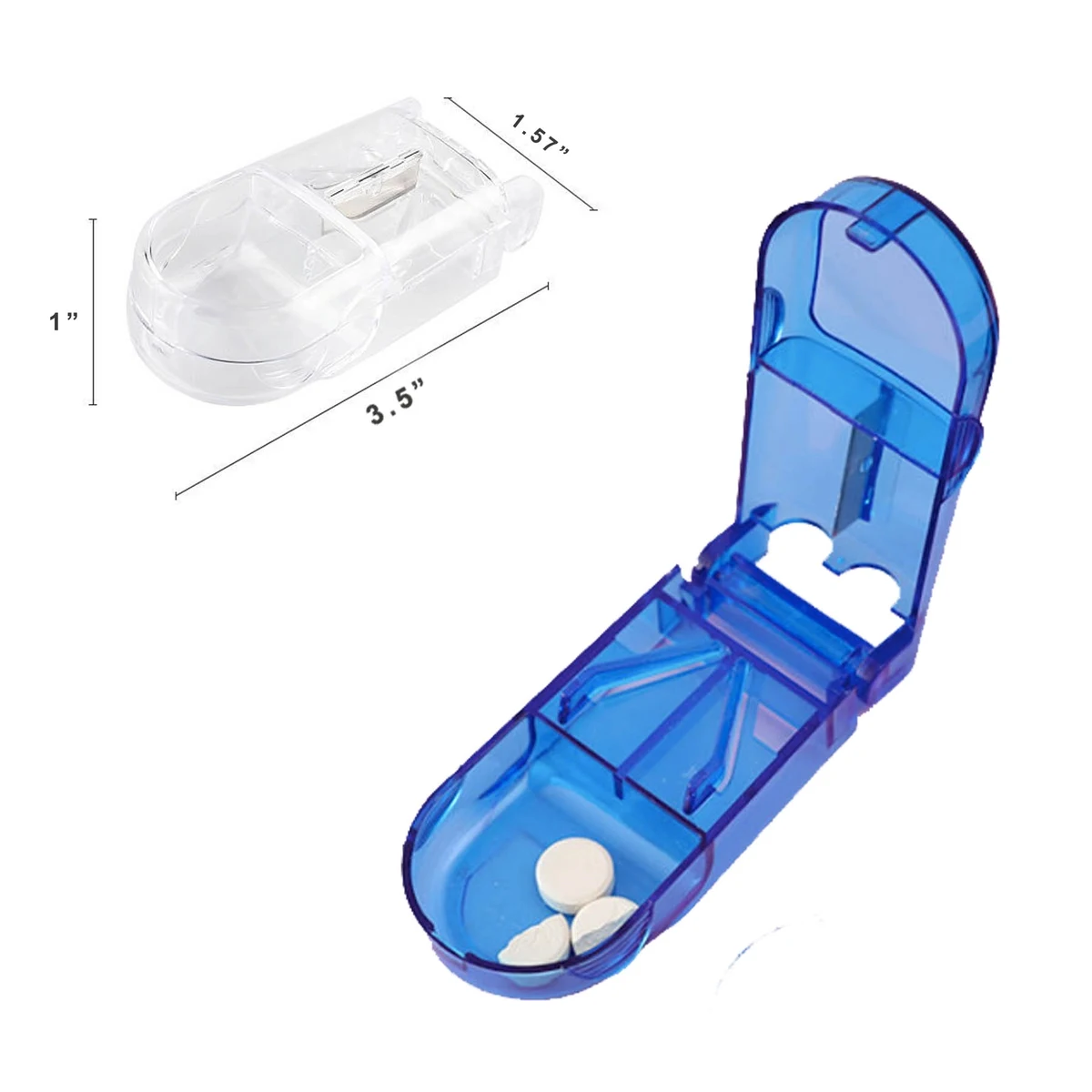 Pill Splitter With Retracting Blade Guard 1