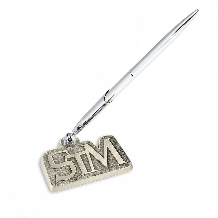 Metal Pen & Holder 1