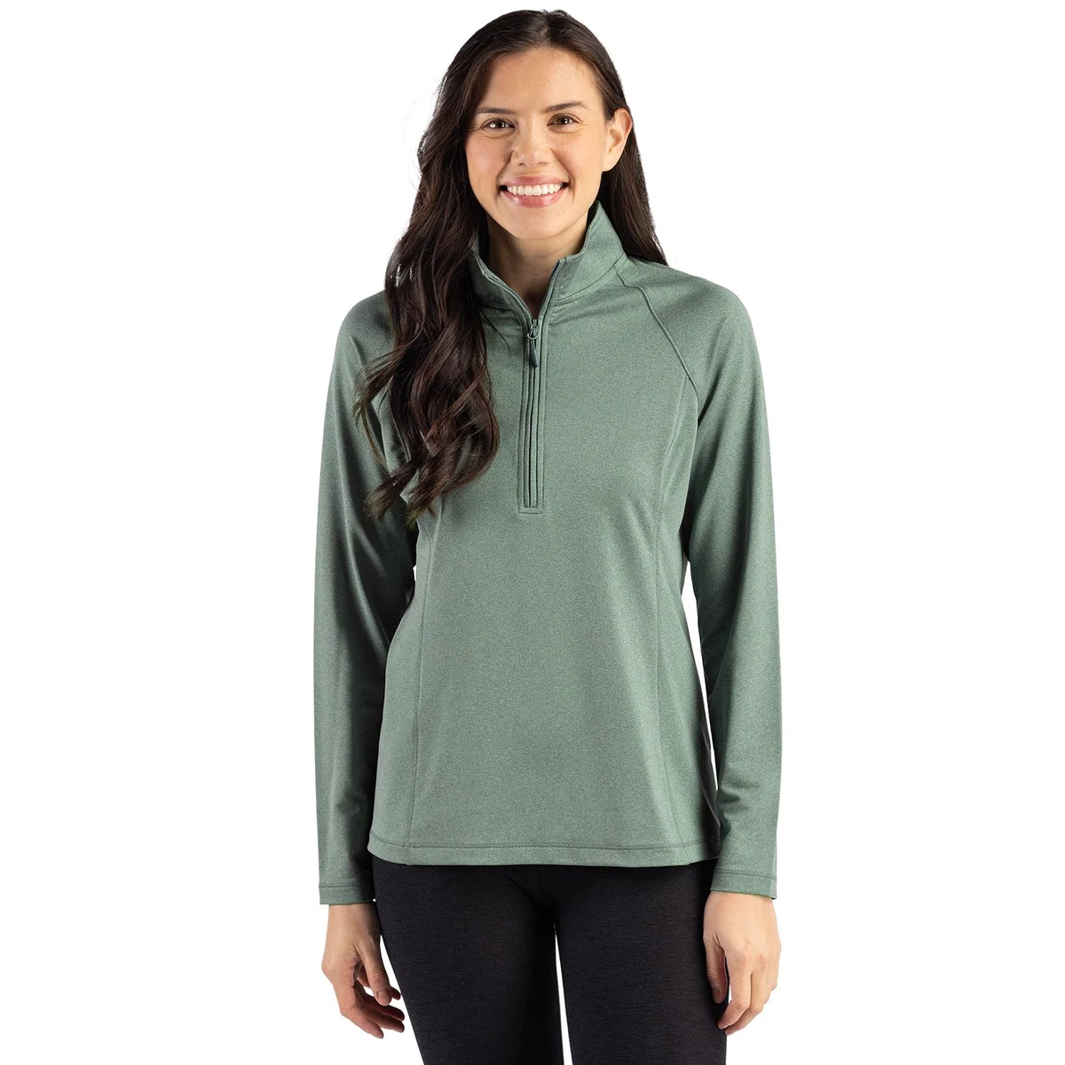 Clique Dash Recycled Womens Quarter Zip Sweatshirt 1