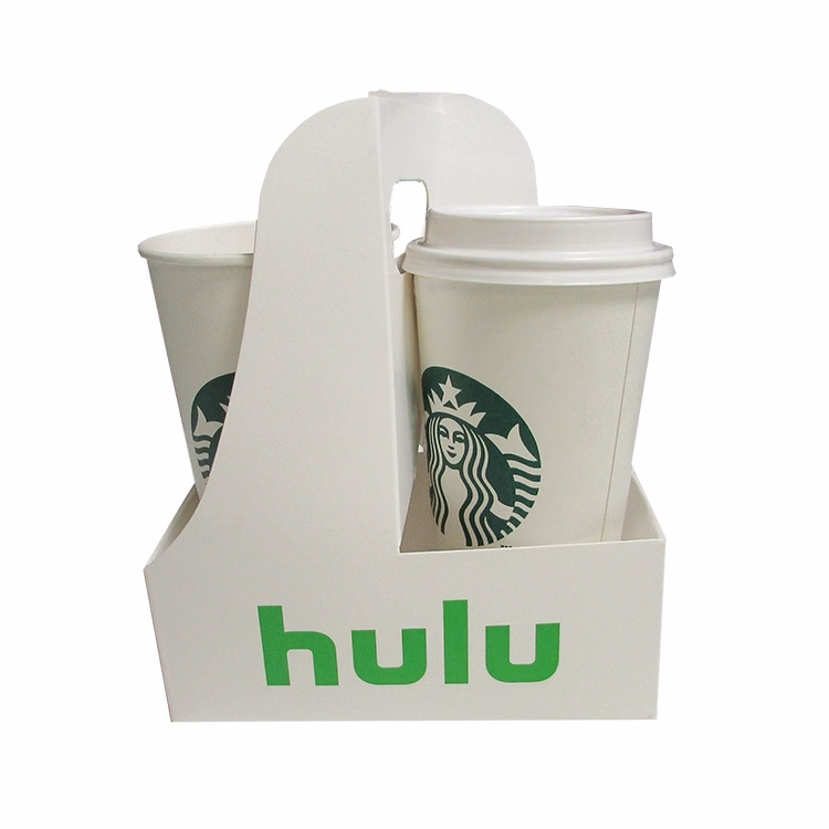 6 5/8" x 3 1/4" x 8 1/4" - Chipboard Box Drink Carrier