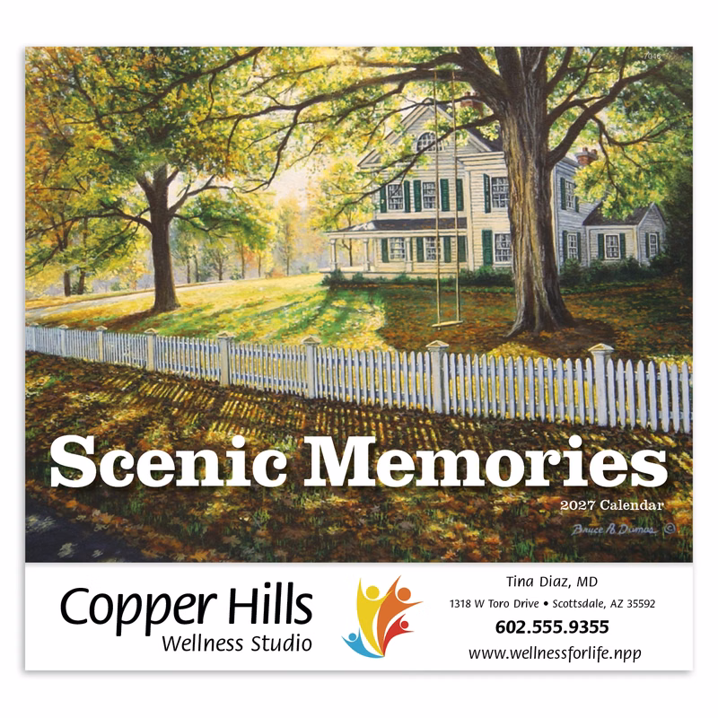 Good Value™ Scenic Memories - Stapled Calendar