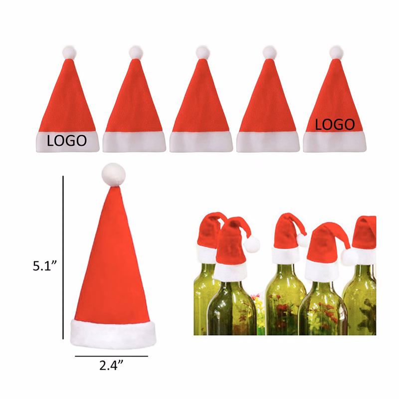 Mini Christmas Santa Hat Silverware Holders