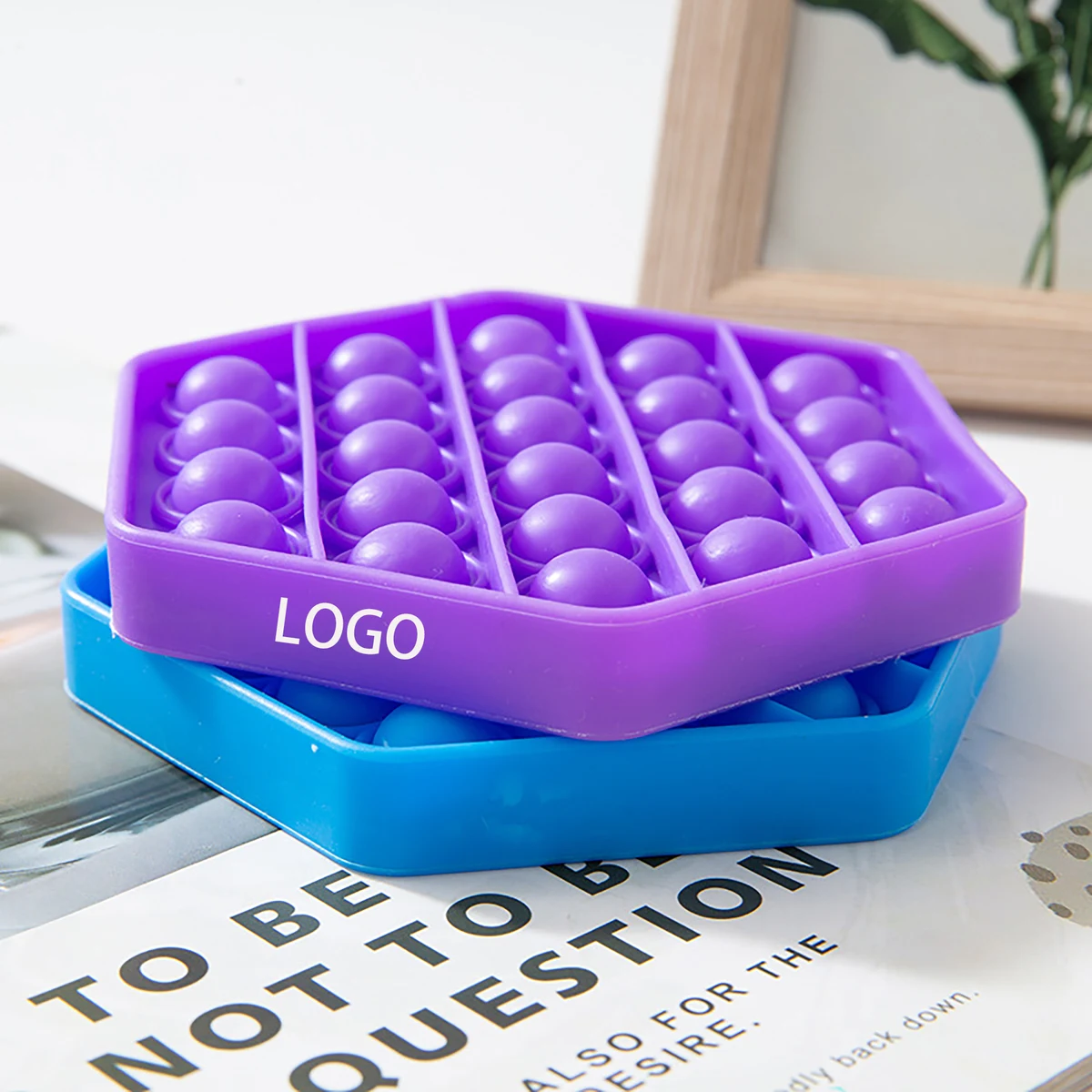 Hexagon Push Pop Fidget Toy Bubble Sensory for Anxiety & Stress Relief 1