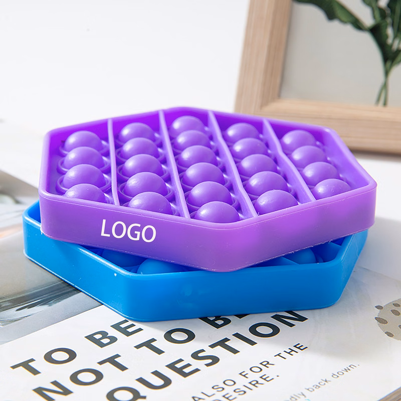 Hexagon Push Pop Fidget Toy Bubble Sensory for Anxiety & Stress Relief