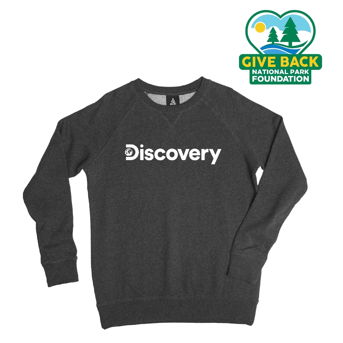 ACE Melange French Terry Crew Sweatshirt 1