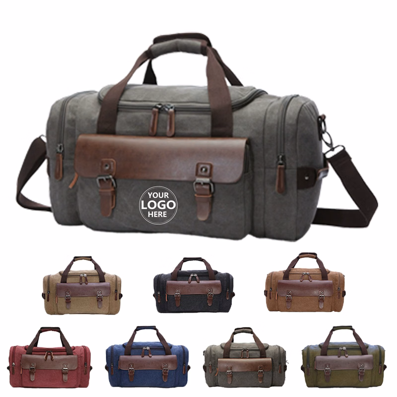 Classic Canvas Travel Bag with Retro Design