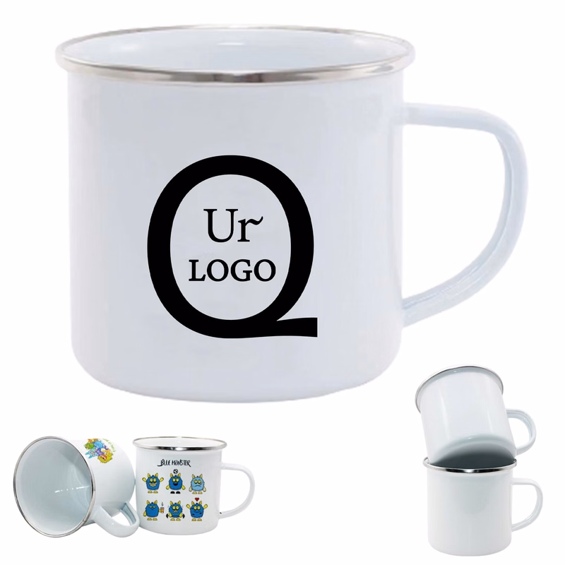 12 Oz. Enamel Camping Coffee Mug