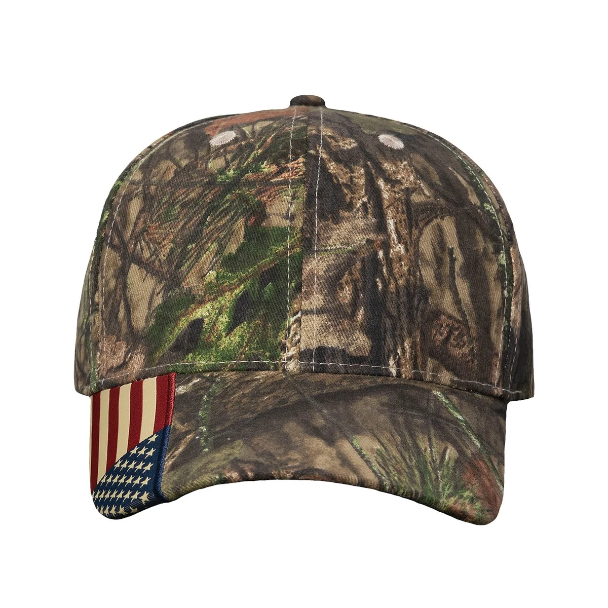 Camo Woven USA Flag Cap - LC350 1