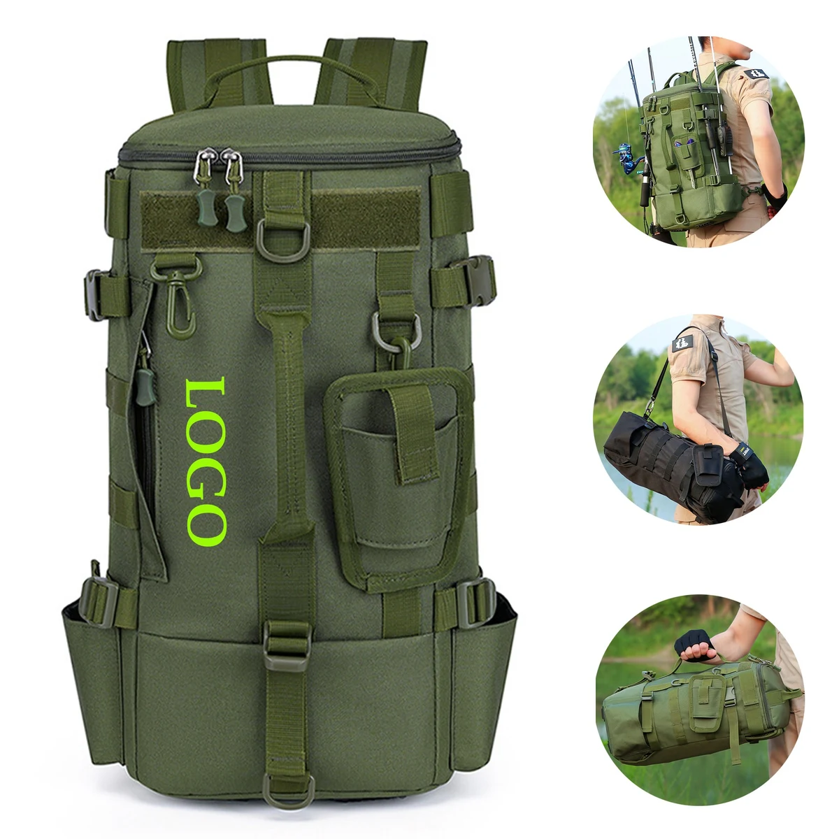 Fishing Backpack With Rod Holder 1