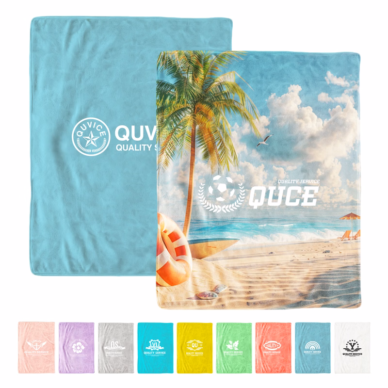290GSM Dye Sublimation Soft Plush Flannel Blanket (59'' x 79'')