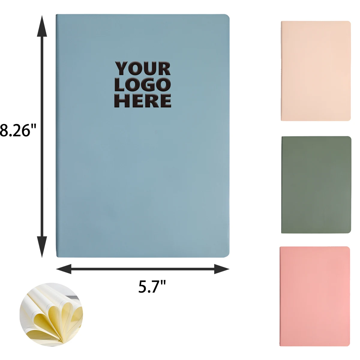 MOQ 50 PCS A5 Leather Notebook 1