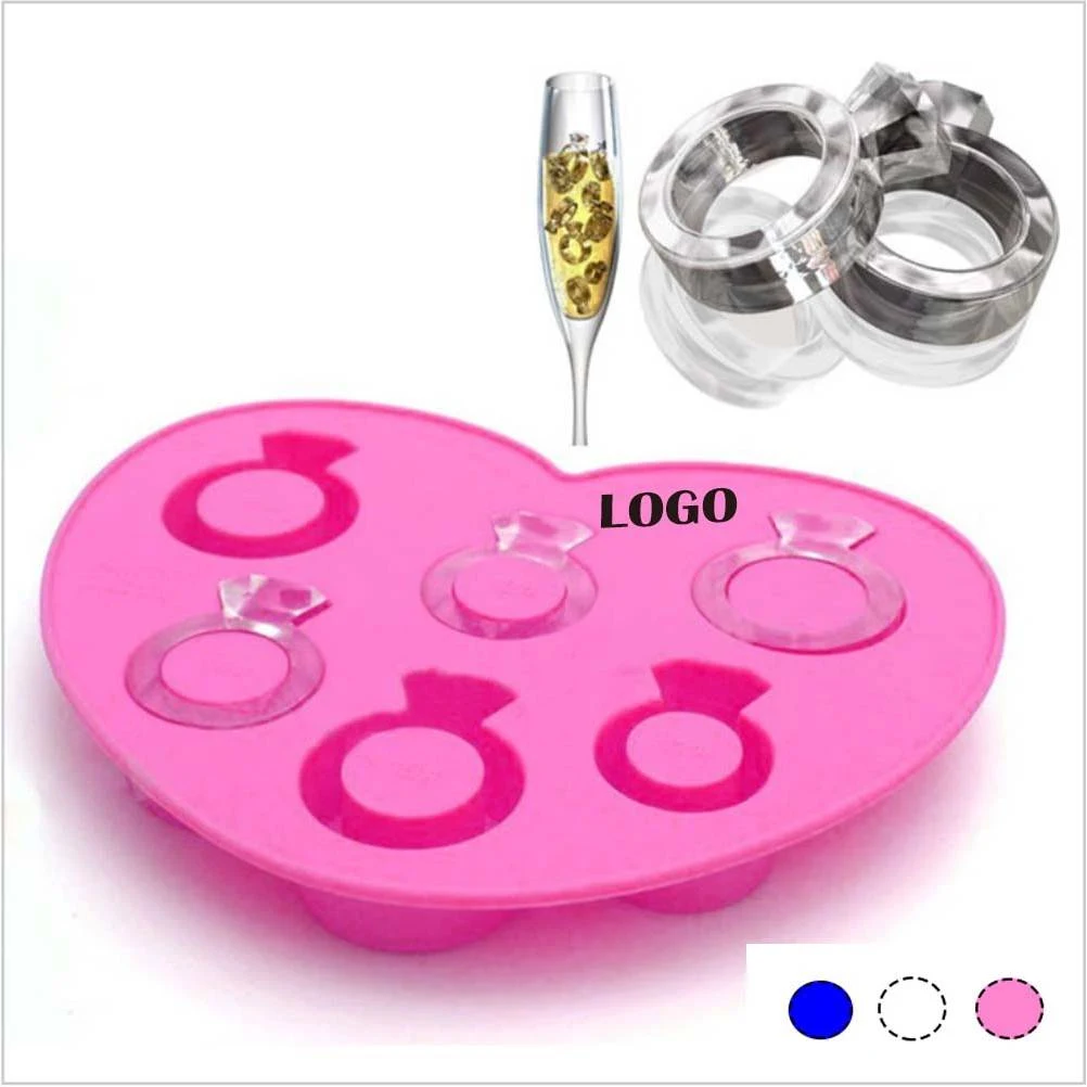 Heart Shaped Silicone Ice Finger Ring Mold 1